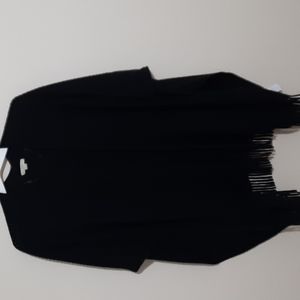Nice and warm black poncho style shawl from Loft